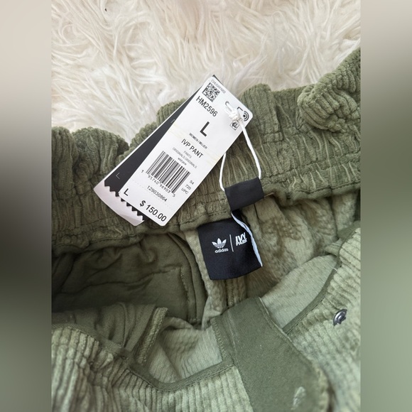 NWT Adidas X Ivy Park Corduroy Cargo Zipper Pants large - Picture 12 of 16